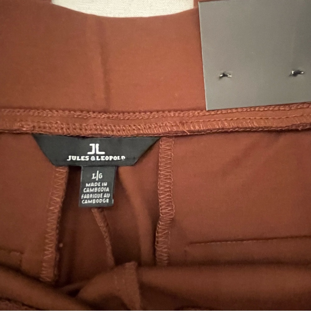 🆕 ✨ Jules & Leopold Brown Straight Leg Pants ✨ 🆕 - Picture 3 of 9